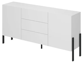 TV stolík/skrinka Kjukon 180 (matná biela). Akcia -20%. Vlastná spoľahlivá doprava až k Vám domov. 1091873