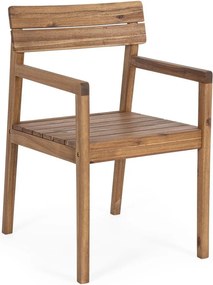 Drevená záhradná stolička v prírodnej farbe Rodano – Bizzotto