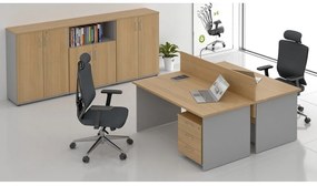 Zostava kancelárskeho nábytku Visio LUX 1, dub