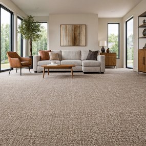 Spoltex, Koberec metráž Optik 14 Hnedý, na mieru, šíře 3m,4m,5m, hnedá, filc, chodba / predsieň