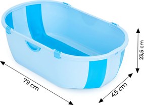 Detská vanička cestovná skladacia modrá ECOTOYS