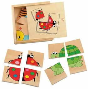 Woody Mini puzzle Beruška v drevenej krabičke