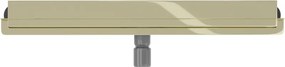 Mexen Flat nerezový sprchový žľab na stenu 70 cm vzor 2v1, zlatá, 1530070