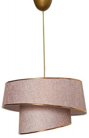 Luster na lanku BARETTE 1xE27/60W/230V ružová