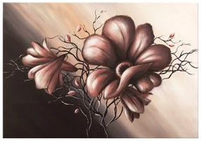 Gario Ručne maľovaný obraz Jemné Dálie Rozmery: 100 x 70 cm
