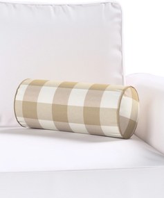 Jednoduchý valcový vankúš farba produktu béžová látka vzorované