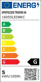 ACA Lighting LED stmievateľná stolná lampička DELGADO 5W/230V/4000K/320Lm/120°/IP20, čierna