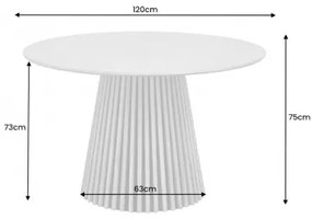 VALHAS okrúhly jedálenský stôl 120 cm