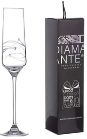 Diamante Spiral Swarovski poháre na sekt 190 ml