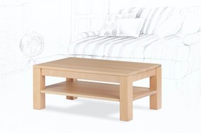 Wooded Konferenční stolek Chicago z masivu BUK Výška stolku: 53 cm