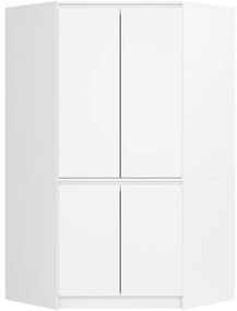 Rohová skriňa S100 4D CLP biela