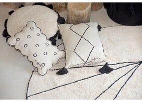Krémový prateľný ručne tkaný bavlnený okrúhly koberec ø 160 cm Trace Beige – Lorena Canals