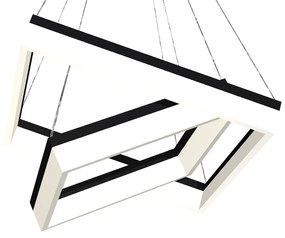 Závesné LED svietidlo Nero, 2x LED 80w, 4000k, b