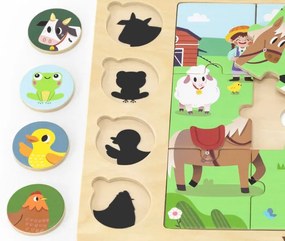 Puzzle na podložke Viga 44741 farma