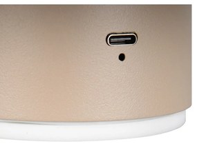 Béžové LED nástenné svietidlo na USB Davey – Trio