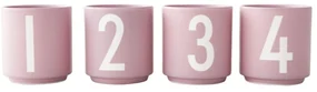 Porcelánové svietniky v súprave 4 ks Mini - Design Letters