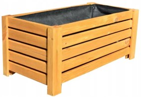 Bestent Drevený kvetináč Natural 60x33x25cm