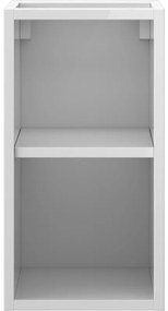 Mexen Box-A, otvorená skrinka s policou 25 cm, lesklá biela, 91AX2-0250-470-0-00