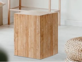 Taburet Benny, motív drevených dosiek%