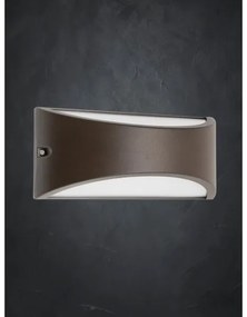 Redo 90192 - LED Vonkajšie nástenné svietidlo SCUDO LED/10W/230V 3000K IP54 hnedá