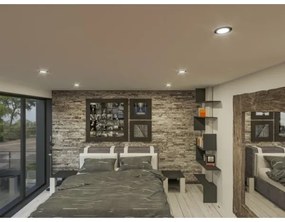 LED Podhľadové svietidlo LED/18W/230V 4000K pr. 11,5 cm čierna