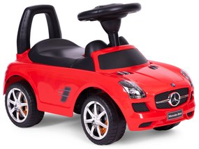 MULTISTORE Červený ťahač Mercedes SLS AMG s červeným pojazdom