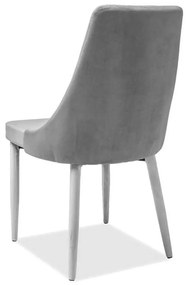 Jedálenská stolička Trix II Velvet, sivá