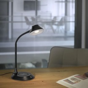JUST LIGHT. 14414-18-LED Stmievateľná stolná lampa s nabíjaním PUCKI LED/4,5W/230V čierna