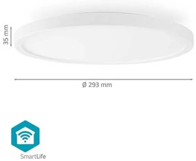 Nedis WIFILAC31WT - LED RGBW Stmievateľné svietidlo LED/18W/230V 2700-6500K Wi-Fi