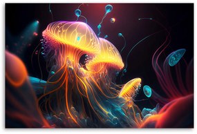 Gario Obraz na plátne Ohnivé medúzy Rozmery: 120 x 80 cm