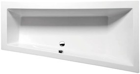 Polysan Polysan, ANDRA R SLIM asymetrická vaňa 180x90x45cm, biela, 78771S