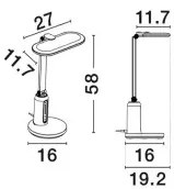 Moderná stolová lampa Biolight