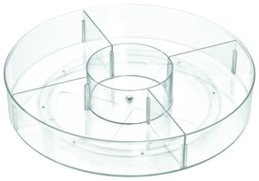 Okrúhly transparentný úložný box iDesign The Home Edit, ⌀ 45,7 cm