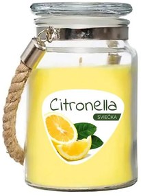 ST Repelentná sviečka v skle citronella 140g proti komárom