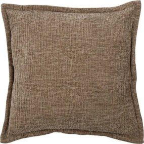 Vankúš z krčeného zamatu Crinkled velvet taupe – 45*45*6 cm