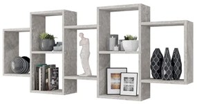 Nástenná polica TRIO 65x161 cm šedá