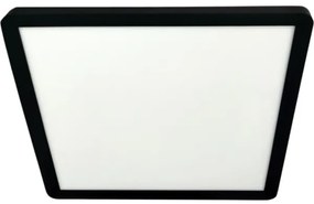 LED Stropné svietidlo LED/24W/230V 3000/4000/6500K 30x30 cm čierna