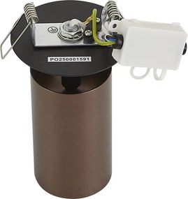 Moderné zapustené bodové svietidlo tmavý bronz GU10 50mm IP44 - Chels