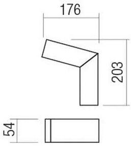 Redo 90510 - LED Vonkajšie nástenné svietidlo WOODY LED/10W/230V IP54 antracit