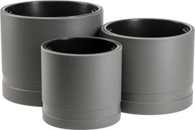 Květináč LUNA Cylinder 30,8 cm antracitový