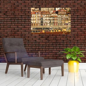 Obraz - Nábrežná štvrť, Portugalsko (90x60 cm)