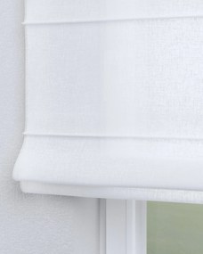 Rímska roleta Capri farba produktu biela látka polopriehľadný, zapletaná