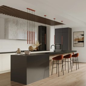 Závesné svietidlo v tehlovej farbe Fideus – Sollux