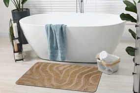 Kúpeľňový koberček SUPREME WAVES vlny, béžový