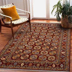Koberec KESHAN Ornament, strapce 7874/53588 bordový