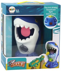 LEAN TOYS Arkádová hra – Strieľanie loptičiek Žralok