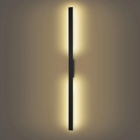 Brilagi - LED vonkajšie nástenné svietidlo LUNA LED/30W/230V 3000K IP65 150 cm čierne CRI 90