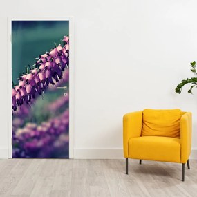 Fototapeta na dvere - Fialové kvety (95x205cm)