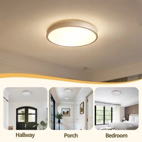 BRILAGI - stmievateľné LED svietidlo GLASS POOL DOUBLE LED/48W/230V 40 cm béžová + diaľkový ovládač