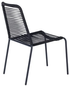 Súprava 4 čiernych jedálenských stoličiek Kai a prírodného stola Thor - Bonami Essentials